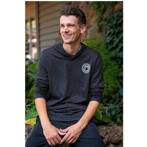 PING PUTTER‎ Lightweight Hoodie Long Sleeve Shirt Size Small Charcoal Gray NEW